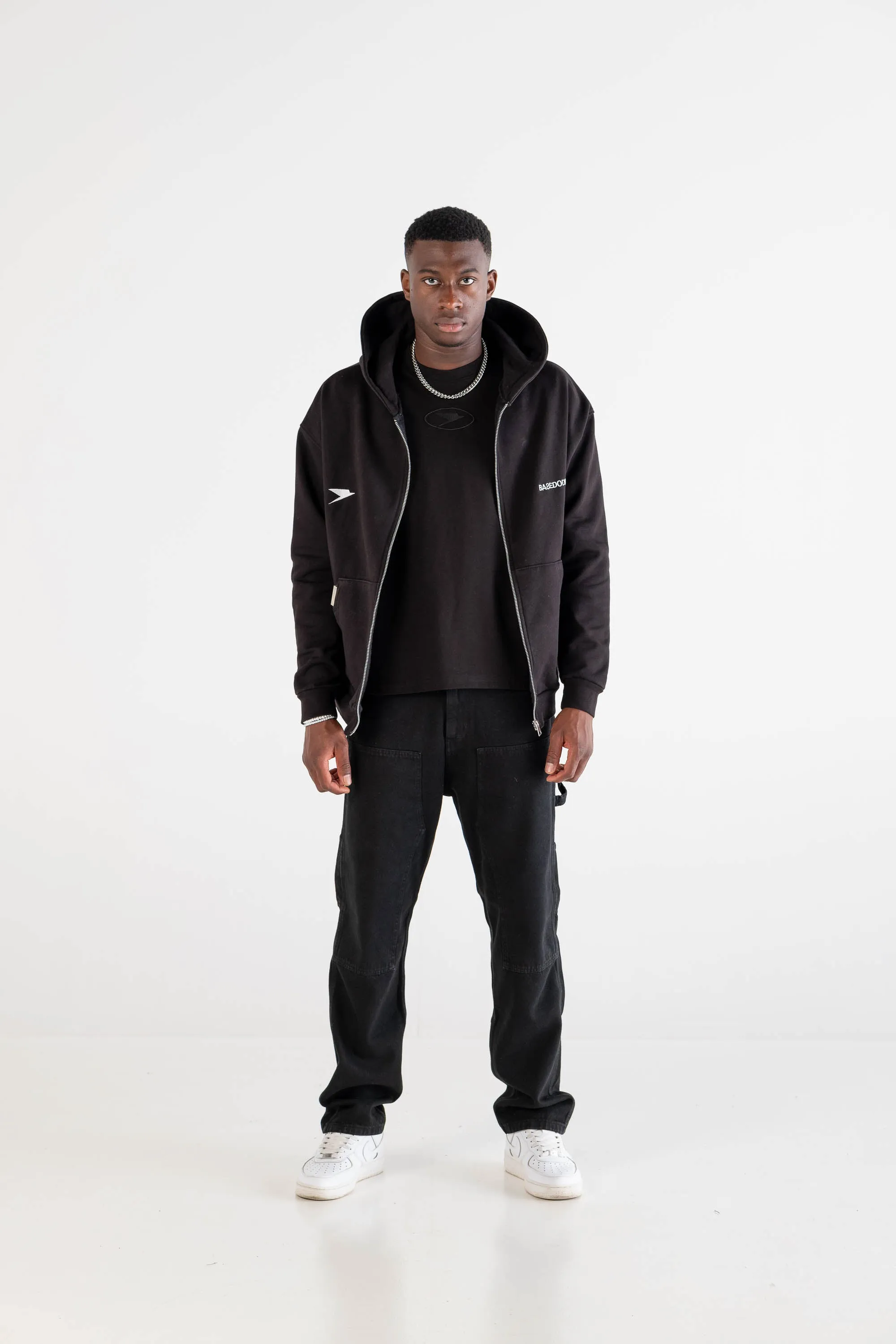 Zip Hoodie “DYSTOPIA” Logo Black